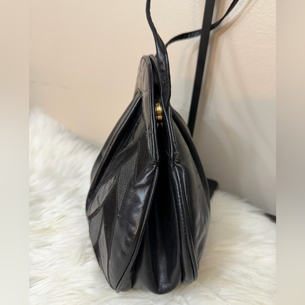 Susan GAIL VINTAGE GENUINE SNAKE BELLIDO CROSSBODY HANDBAG - Picture 3 of 11